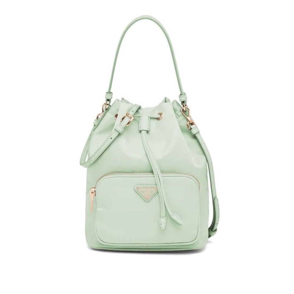 Prada Duet Re Nylon Should bag - Mint Green